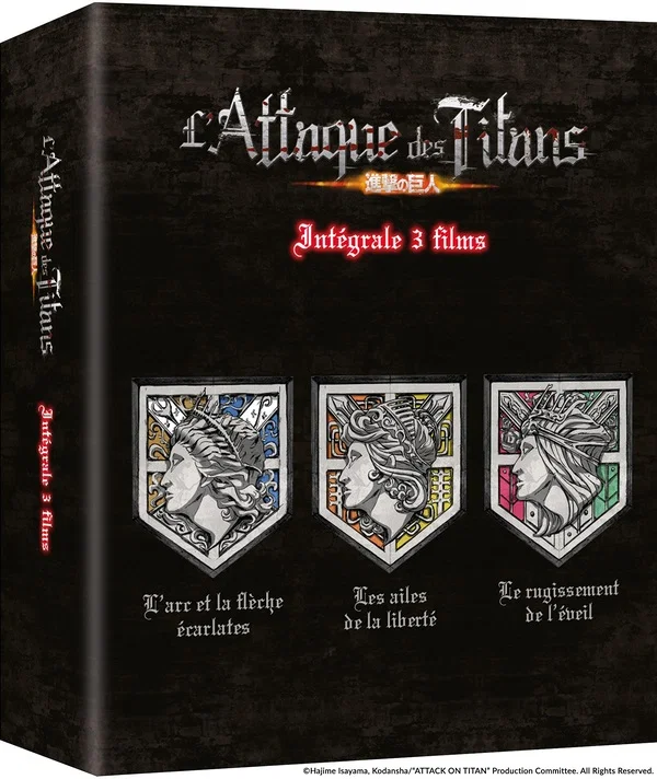 All The Anime Attack On Titan Films 1 to 3 (DVD)