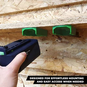 StealthMounts Battery Mounts for 6xFestool 18V Green