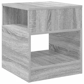 vidaXL End Table Sonoma Grey 40.5 x 40 x 45 cm 890922