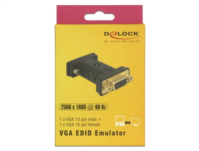 DeLock 63326 VGA (D-Sub) to VGA (D-Sub) Adapter with USB
