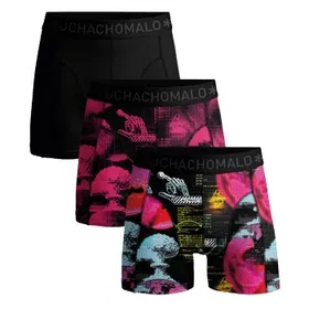 Muchachomalo Cotton Stretch Binary Boxer 3-pack