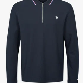 U.S. Polo Assn . Denver Langermet Piqué Polo Shirt (Herre)