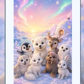 Kleine Polar-Freunde Färgläggningsbok