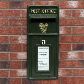 MonsterShop Post Box Gjutjärn Grön