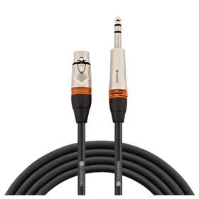 Studiospares XLR Female Stereo Jack Cable 0.6m 655030