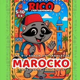 Ricos Marocko Målarbok för barn Resor Afrika Vol 2 Färgläggningsbok
