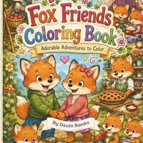 Fox Friends Färgläggningsbok