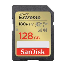 SanDisk Extreme SDXC UHS-I U3 V30 C10 128Go