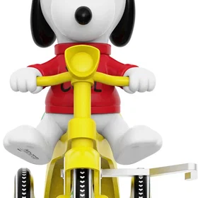 Super7 Peanuts Super Cycles Joe Cool (Rouge avec Triporteur Jaune)