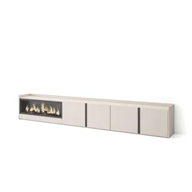 SKRAUT 740_41 Meuble TV Effet Bois 315x35x50cm
