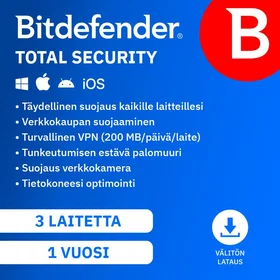 Bitdefender Total Security Antivirus 3 Devices 1 Year