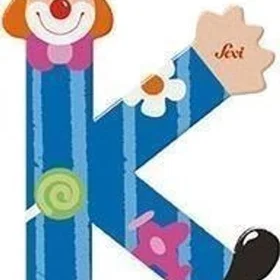 Sevi Letter Clown K Wooden 81747