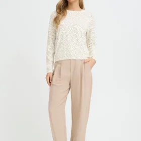 Fransa Black Dots Strikket Topp Regular Fit (Dame)