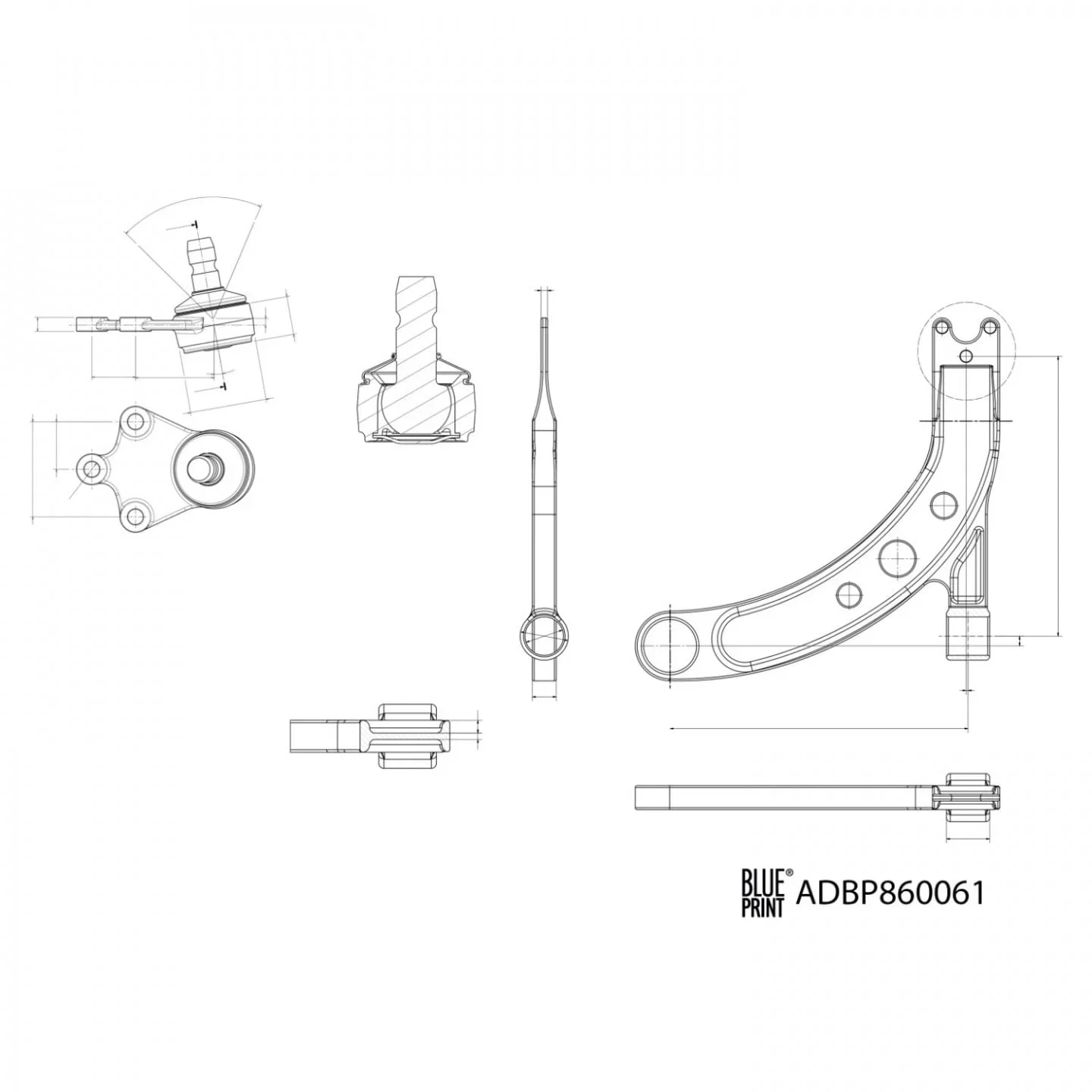 Blue Print ADBP860061 Control Arm