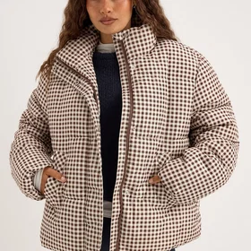 Pieces Pcasta Aop Puffer Takki (Naisten)
