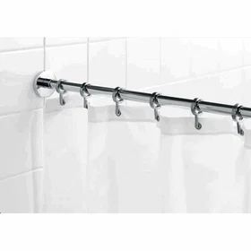 Croydex AD116541 Round Section Shower Curtain Rod 250 cm chrome