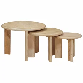 vidaXL Nesting Coffee Table Ø54x40cm 4104657