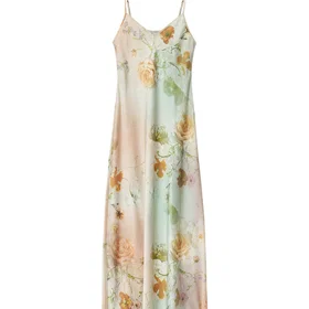 AllSaints Laia Emb Kukonbrodeinen Midi Mekko