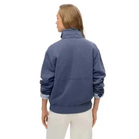 Superdry Essential Logo Oversized Half Zip Sweatshirt (Dam)