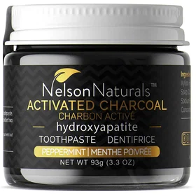 Nelson Hydroxyapatit & Xylitol Aktivert Kull Tannkrem 93g