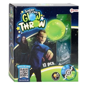 Toi-Toys Glow Throw Bouncy Balls 12pcs