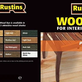 Rustins WDRM250 Red Mahogany Wood Dye 250ml