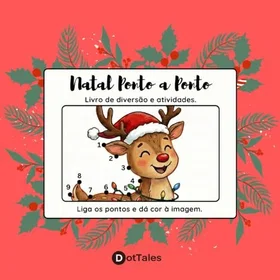 Natal Ponto a Ponto Färgläggningsbok för barn