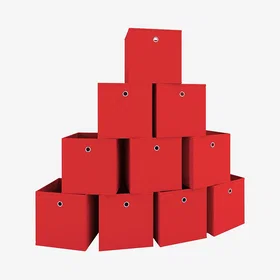 Homeroom VCM Vikbar låda Plast Set of 10