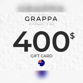Grappa Ristorante & Bar Gift Card 400 AUD