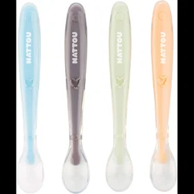 Nattou Silicone Spoon 4-pack