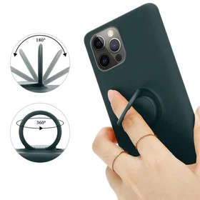 Cadorabo TPU Etui renkaalla iPhone 13