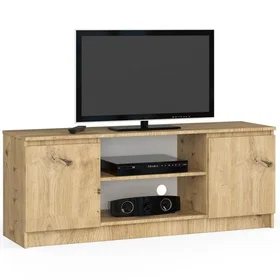 AKORD OP0LRTV140-ART Meuble TV 2 étagères 140x40x55cm