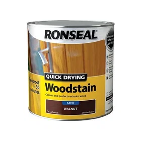 Ronseal Quick Drying Satin Walnut Woodstain 250ml