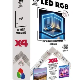 Geek 90-Degree Connector 4-Pin 4-Pack (GM456)