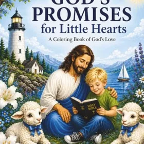 God's Promises for Little Hearts Färgläggningsbok