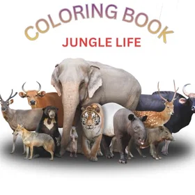 JUNGLE Life: Discover The Wild Färgläggningsbok