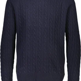 Lindbergh Lambswool Raglan Cable Sweater (Herre)