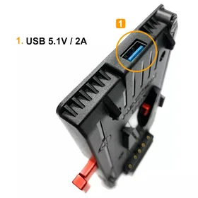 HEDBOX UNIX-URSA Mounting Accessory Black Aluminium