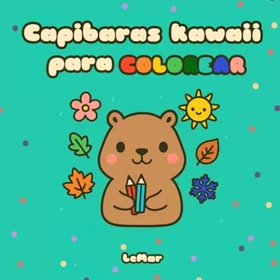 Capibaras Kawaii Färgläggningsbok