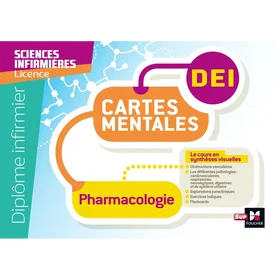 Diplôme Infirmier - DEI - Cartes mentales - Pharmacologie Paperback