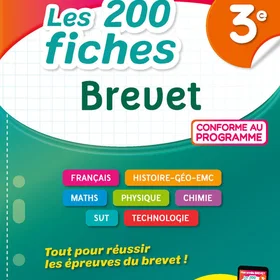 Les 200 Fiches Brevet 3e