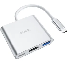 Hoco HB14 Adapter Type-C - USB-A+HDMI+Type-C