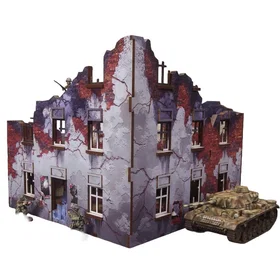 Micro Art Studio 1/56 Stalingrad Apartment Block Front (H00244)