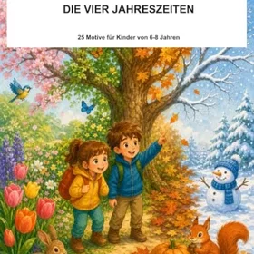 Kleine Die vier Jahreszeiten Färgläggningsbok för barn