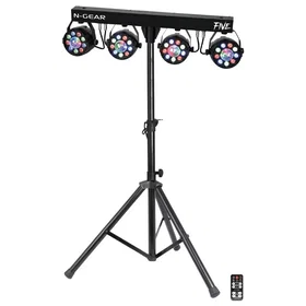 N-gear Pb-Five Partybar Five LED-parbelysning avec 4 projecteurs RGB