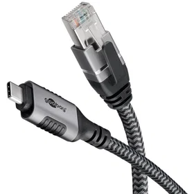 Goobay Cat6 USB-C 7.5m Verkkokaapeli