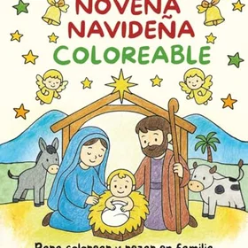 NOVENA Navideña Coloreable Färgläggningsbok