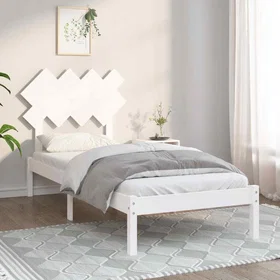 vidaXL Bed Frame without Mattress White 90x200 cm Solid Wood