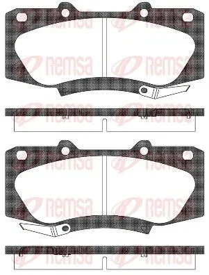 Remsa Brake Pad Set 1100-146804