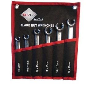 Bato 2840 Flansmuttrarsats 8-19mm 6pcs